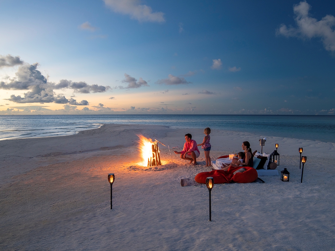Sandbank family bonfire