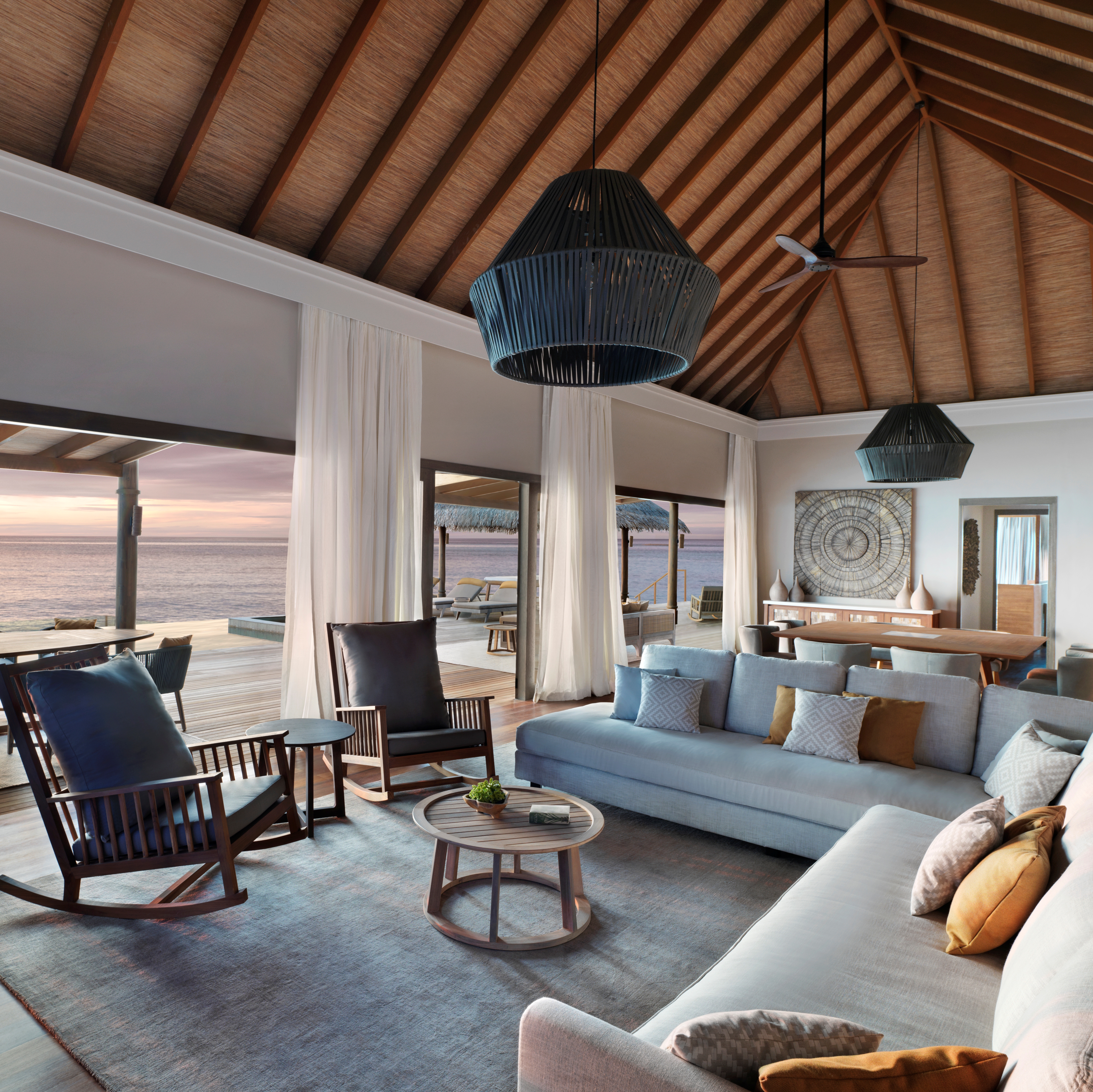 Vakkaru Overwater Residence - Living Area